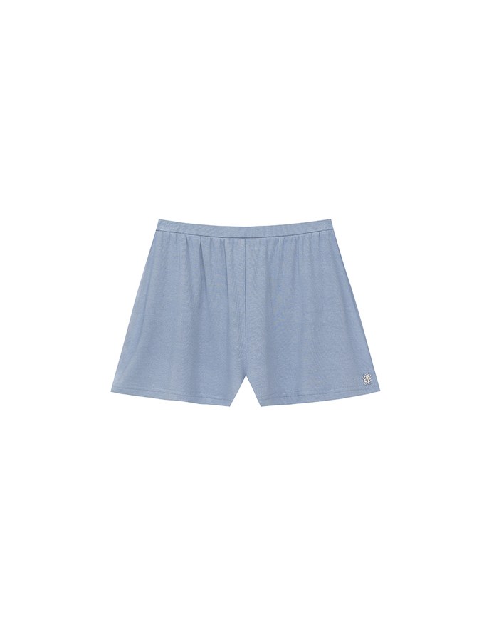 Logo Embroidered Basic Casual Shorts