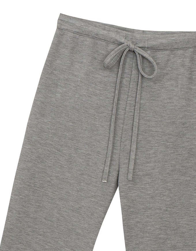 High Waist Drawstring Waist Stretch Knit Flared Sweatpants