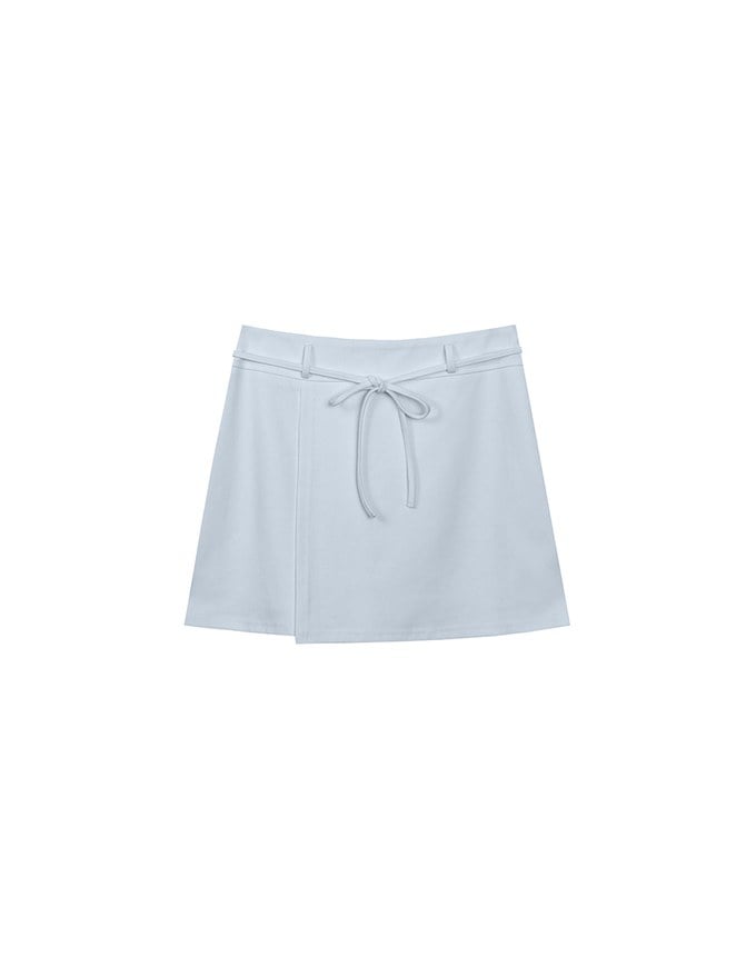 AIRY HOURGLASS Asymmetric Skirt with Drawstring Detail