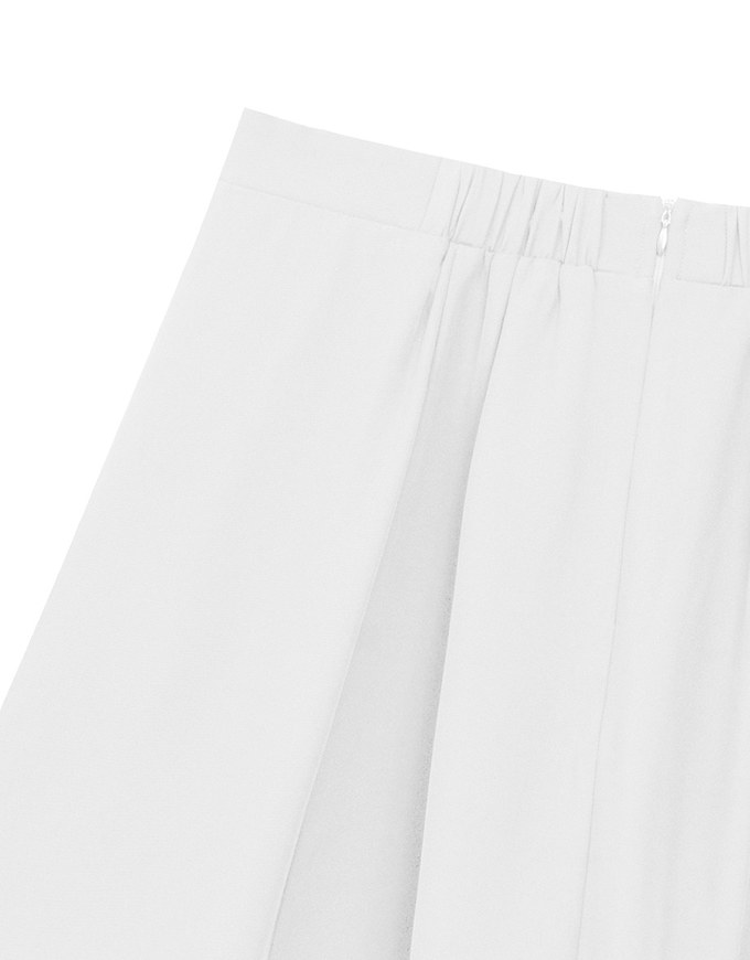 Cooling Fabric High Waist A Line Mini Skirt with Flared Hem