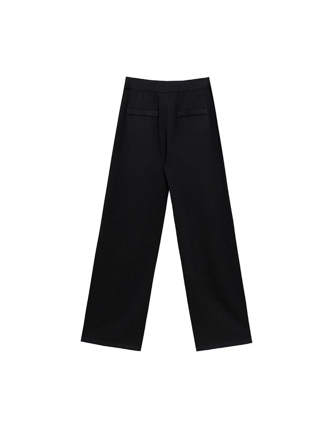 AIRY HOURGLASS Relaxed Fit Wide Leg Pants with Seam Detail