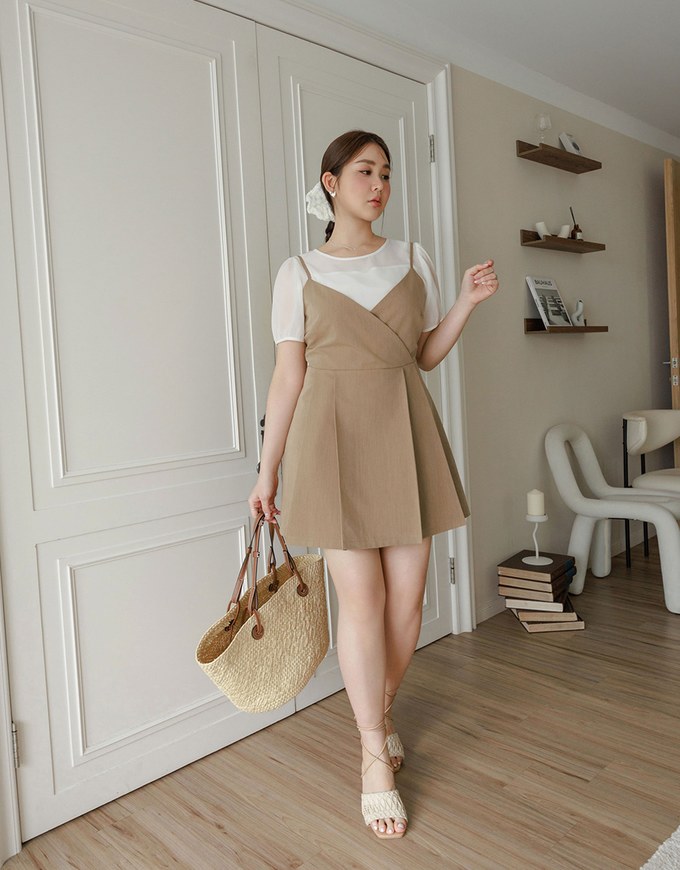 Sweetheart Neck Spaghetti Strap Cami Mini Dress