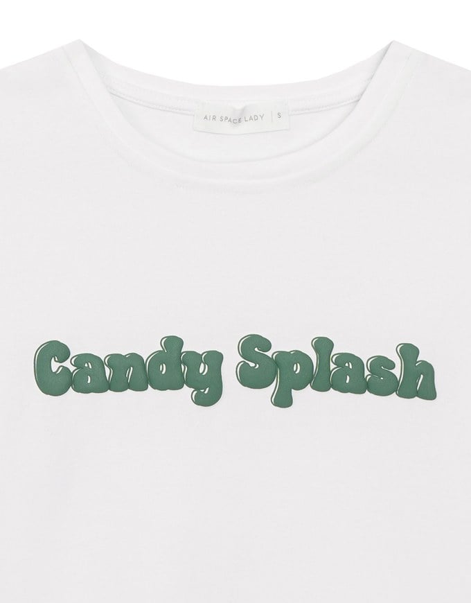 Candy Splash Slogan Fitted Tee