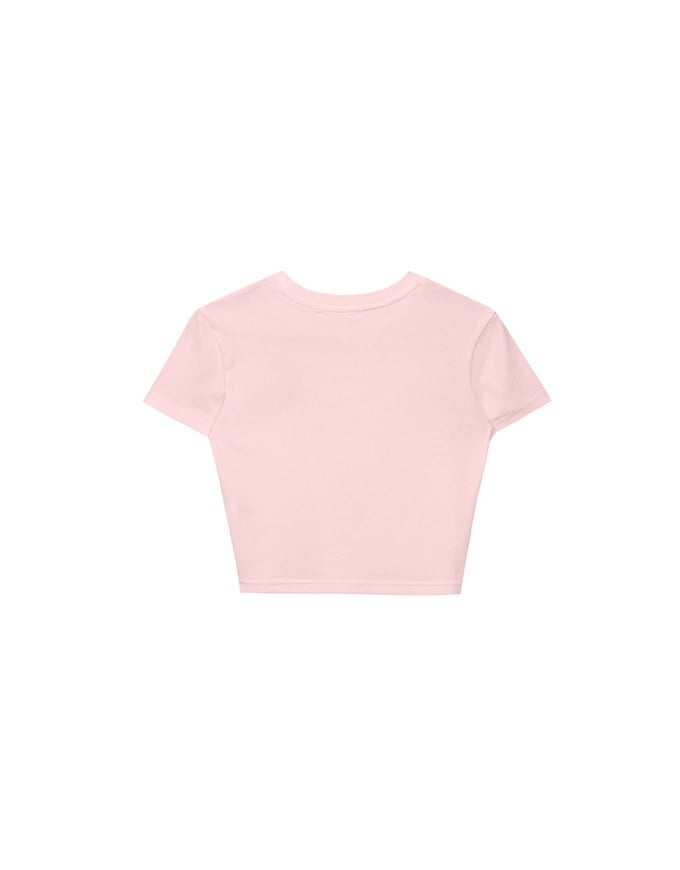 Heart Cut out Cropped Knit Top