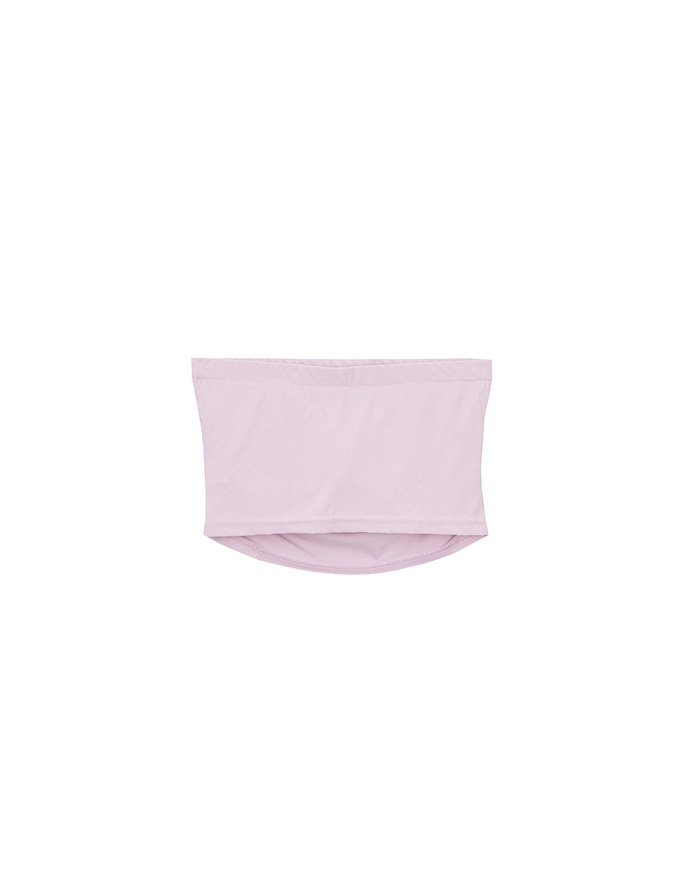 Cooling Fabric Side Ruching Bandeau Bra Top