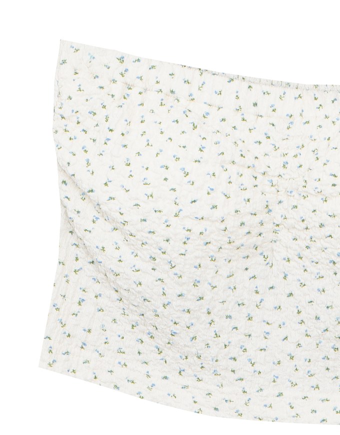 Textured Strapless Ruched Padded Bandeau Top