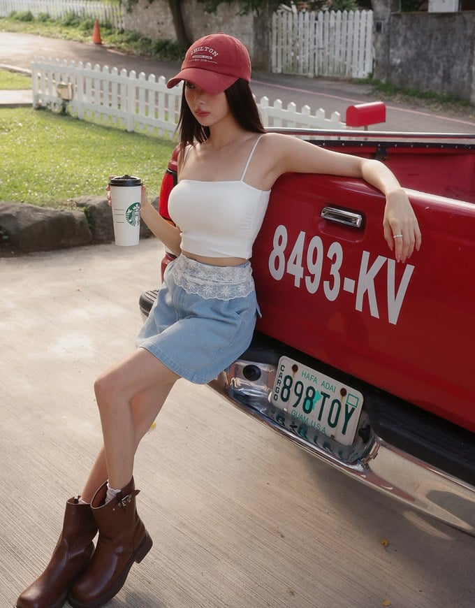 High Waist Fitted Jeans Denim Mini Skirt