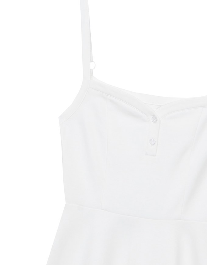 Sweetheart Neckline Flared Mini Dress ( Adjustable Straps)