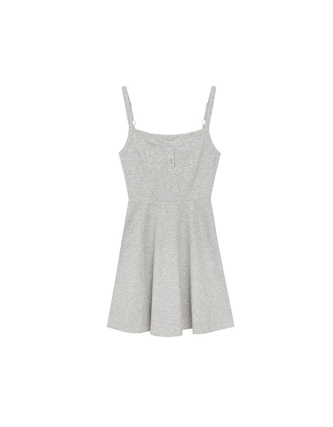 Sweetheart Neckline Flared Mini Dress ( Adjustable Straps)