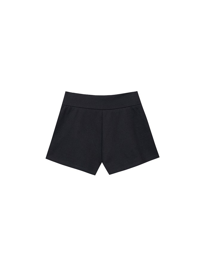 AIRY HOURGLASS Low Rise Plain Fitted Shorts