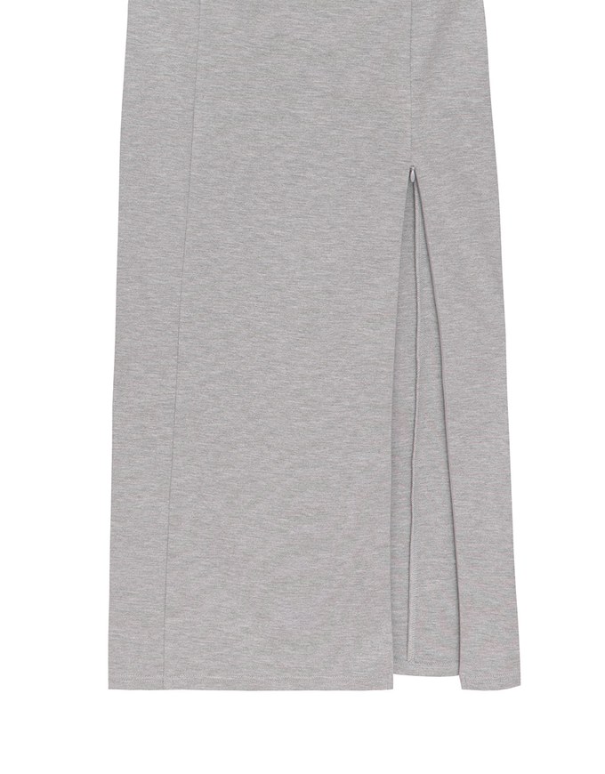 2 Way Strapless Padded Tube Maxi Dress with Zipper Cut Out Waist