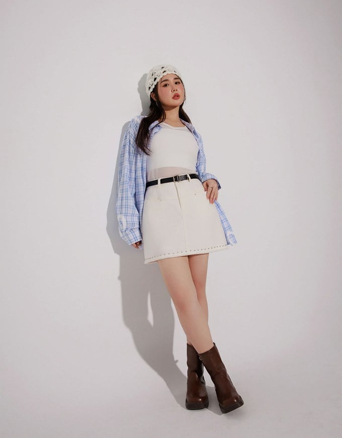 Sheer Knit Crop Long Sleeve Top