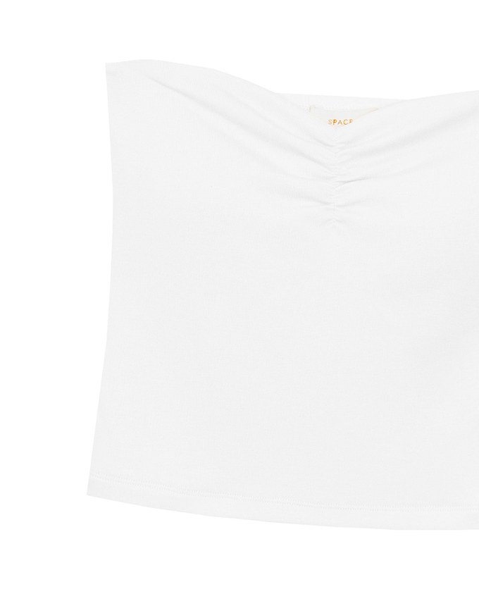 Strapless Sweetheart Neckline Ruched Fitted Tube Bra Top