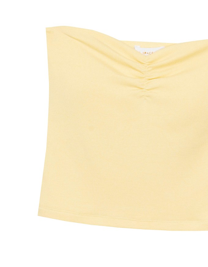 Strapless Sweetheart Neckline Ruched Fitted Tube Bra Top