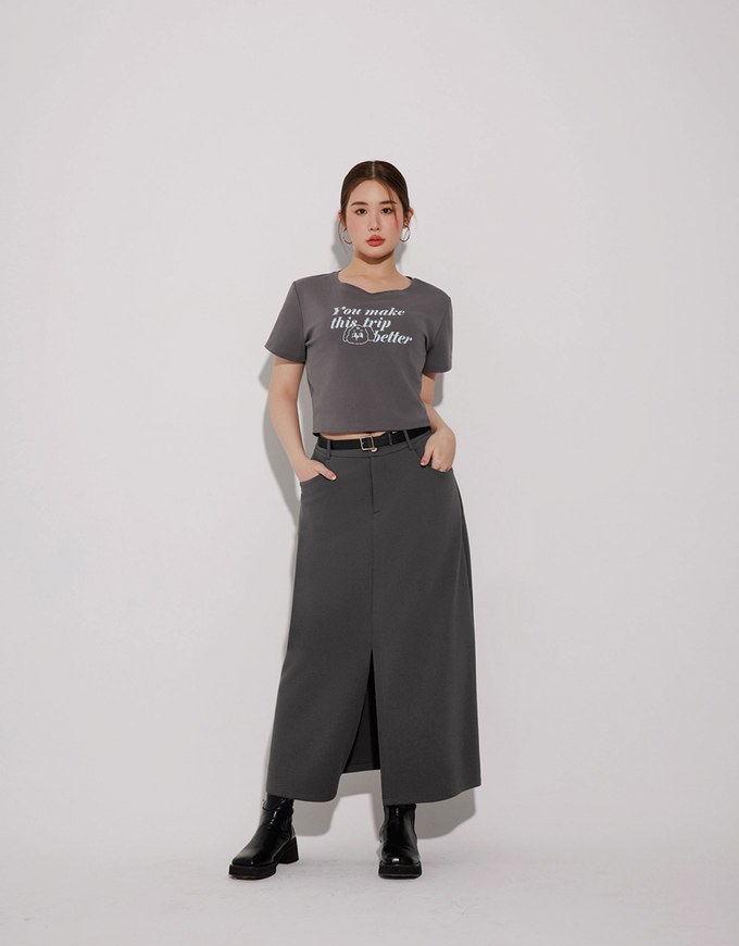 High Waisted Wash Jeans Denim A Line Mini Skirt