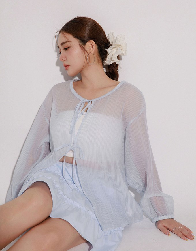 Tiered Ruffle Hem Elastic Waist Mini Skirt