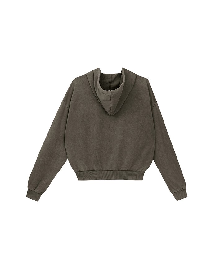 【DINOTAENG】Graphic Zip-Up Hoodie