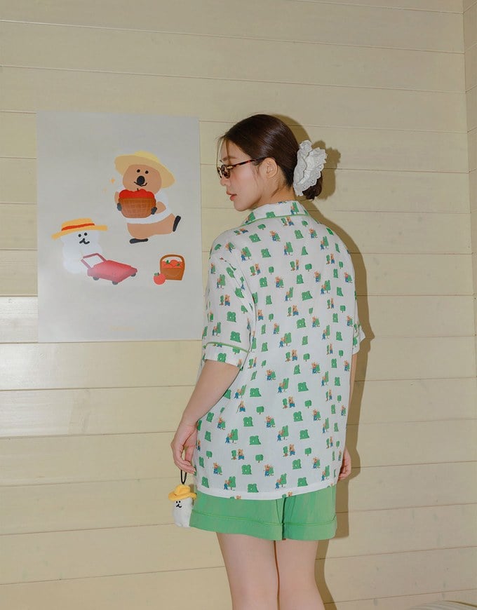 【DINOTAENG】 Printed Loungewear Set