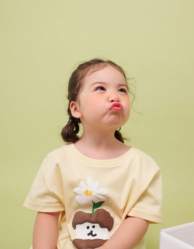 【DINOTAENG】Puff Print Graphic T-Shirt (Adults & Kids)