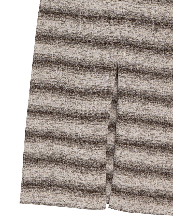 Sleeveless Scoop Neck Striped Knit Bodycon Maxi Dress