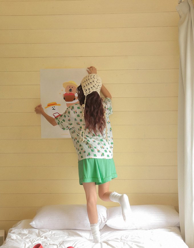 【DINOTAENG】Printed Loungewear Set