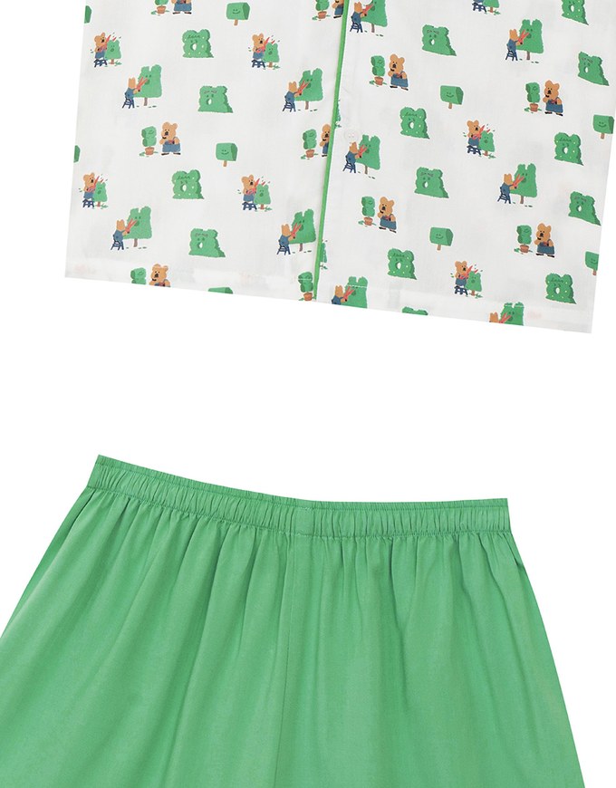 【DINOTAENG】 Printed Loungewear Set ( Kids)