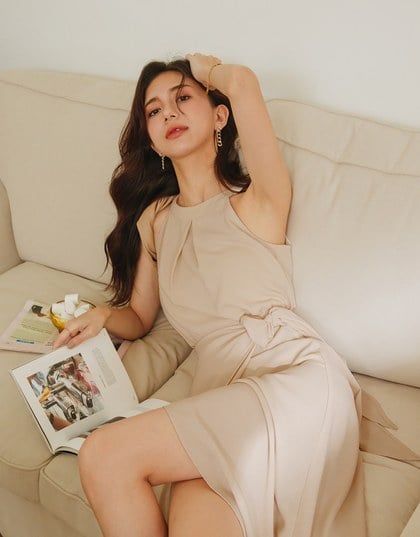 Halter Top & Wrap Skirt Set Wear