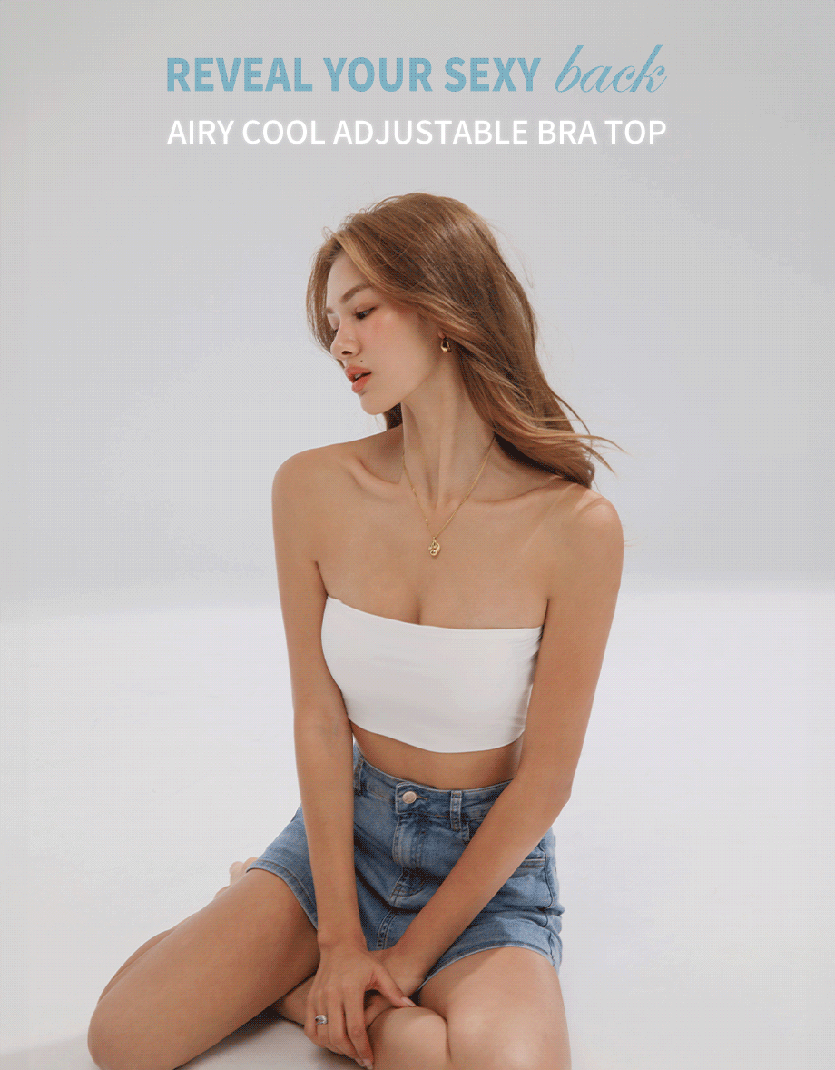 2 Way Cooling Adjustable Low Back Bra Top ( Sewn In Padding)