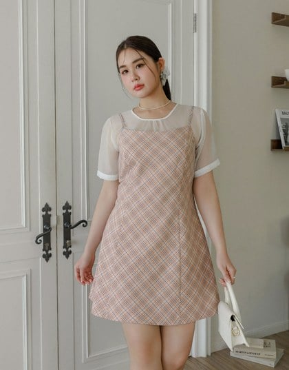 Textured Weave Spaghetti Strap Cami Mini Dress