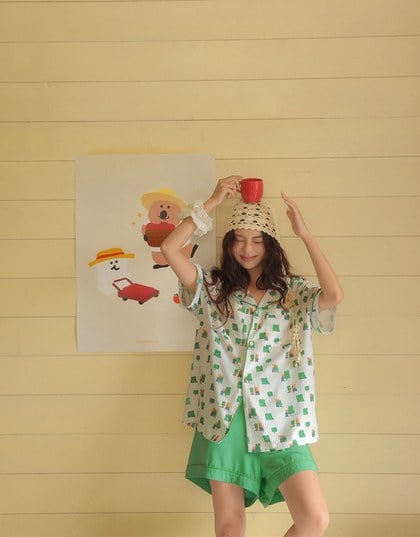 【DINOTAENG】Printed Loungewear Set