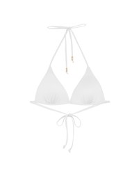 【PUSH UP】Classic Plain Color Bikini Top Single Strap And Bra Padded