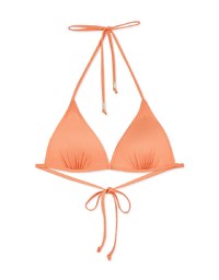 【PUSH UP】Classic Plain Color Bikini Top Single Strap And Bra Padded