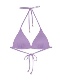 【PUSH UP】Classic Plain Color Bikini Top Single Strap And Bra Padded