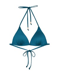 【PUSH UP】Classic Plain Color Bikini Top Single Strap And Bra Padded