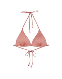 【PUSH UP】Classic Plain Color Bikini Top Single Strap And Bra Padded