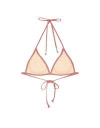 【PUSH UP】Classic Plain Color Bikini Top Single Strap And Bra Padded