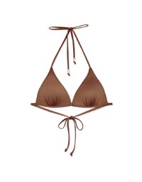 【PUSH UP】Classic Plain Color Bikini Top Single Strap And Bra Padded