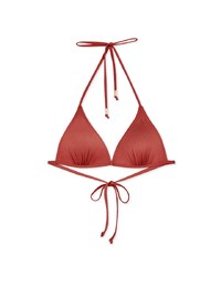 【PUSH UP】Classic Plain Color Bikini Top Single Strap And Bra Padded