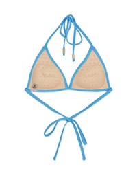 【PUSH UP】Classic Plain Color Bikini Top Single Strap And Bra Padded