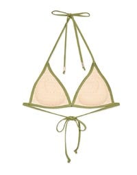 【PUSH UP】Classic Plain Color Bikini Top Single Strap And Bra Padded