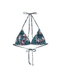 【PUSH UP】Printed Bikini Top Single Strap And Bra Padded