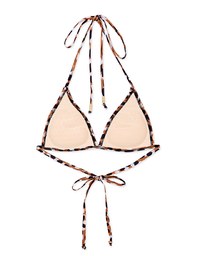 【PUSH UP】Printed Bikini Top Single Strap And Bra Padded