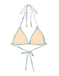 【PUSH UP】Printed Bikini Top Single Strap And Bra Padded