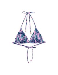 【PUSH UP】Printed Bikini Top Single Strap And Bra Padded