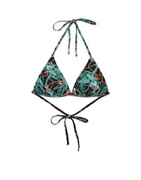 【PUSH UP】Printed Bikini Top Single Strap And Bra Padded