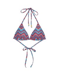 【PUSH UP】Printed Bikini Top Single Strap And Bra Padded