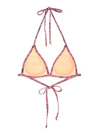 【PUSH UP】Printed Bikini Top Single Strap And Bra Padded