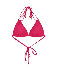 【PUSH UP】3Way Plain Color Bikini Top Double Strap And Bra Padded