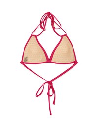 【PUSH UP】3Way Plain Color Bikini Top Double Strap And Bra Padded