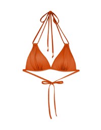【PUSH UP】3Way Plain Color Bikini Top Double Strap And Bra Padded